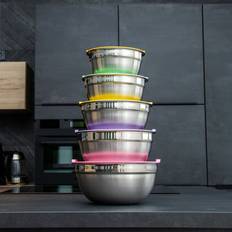 Bakeware Belfry Kitchen Wassim 5 Piece Stainless Steel Silicone Set Mixing Bowl