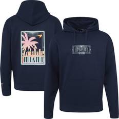 Miami Graphic Oversized Hoodie F1 Navy M