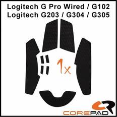 Corepad Soft Grips till Logitech G Pro Wired G102 G203 G304 G305 Series Blå