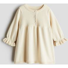 Beige Dresses H&M Knitted Dress - Beige