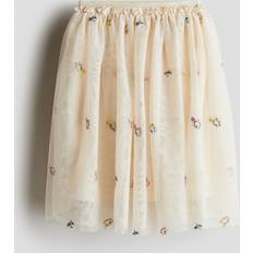 Children's Clothing H&M Girls Beige Mesh Skirt - Beige