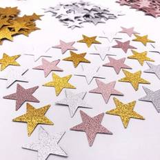 Pink Confetti Shein 50pcs Paper Star Confetti Wedding Sprinkles Supplies