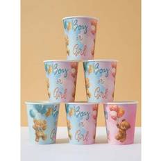 Party Paper Cups Shein Disposable Paper Cups 10pcs Teddy Bear Themed