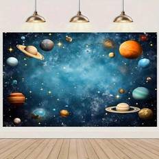 Shein Multipurpose Polyester Space Themed Backdrop