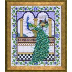Kits de Bordado Counted Cross Stitch Kit Peacock 25 x 30 cm