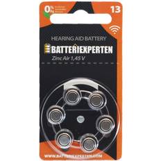 Batteriexperten Hörapparatsbatteri 13 6st Karta