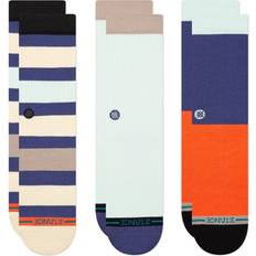Stance Bayside 3 Pack Crew Socks - Multi Striped Patterned