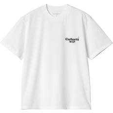Carhartt WIP Dame T-shirts Carhartt WIP Button Tee - White