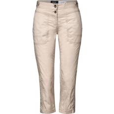 Cecil Damen 3/4 Papertouch Hose - Beige