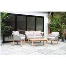 Royalcraft Outdoor Lounge Sets Royalcraft Sol 4 Seater with Coffee Table - Grey Outdoor Lounge Set