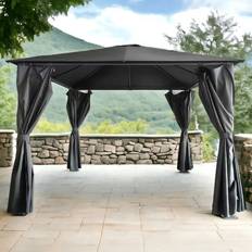 Royalcraft Titan 2.5 x 2.5m Grey Galvanised Steel Gazebo