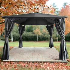 Royalcraft Titan Galvanised Steel Gazebo 3 x 3m Black