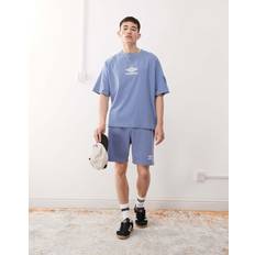 Umbro Kläder Umbro Drill Shorts Med Broderad Logga - Blå