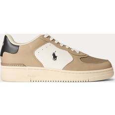 Polo Ralph Lauren Court Trainer - White/Dark Beige