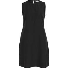 Vila O-Neck S/L Short Dress - Black