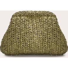PrettyLittleThing Raffia Slouchy Clutch - Green