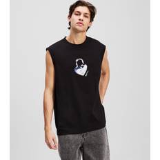 Karl Lagerfeld Herr Linnen Karl Lagerfeld Love Unlocked Tank Top - Black