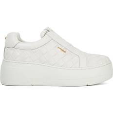 Dune London White Trainers Dune London Esthie Leather Trainers - White
