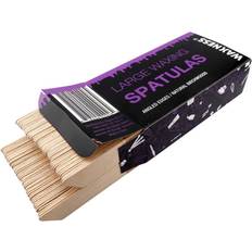 Hair Removal WAXNESS Body Waxing Wooden Angled Spatula Applicator 100 Pk