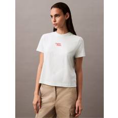 Calvin Klein Green Clothing Calvin Klein Script Logo Crew Neck T-Shirt