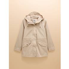 Plain Waterproof Raincoat - Natural