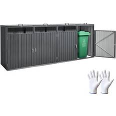 VEVOR Mülltonnenbox Mülltonnenhaus 4x 240L (Gebäudefläche )