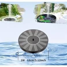 Temu Solar Bird Bath Fountain Pump With 6 Nozzles