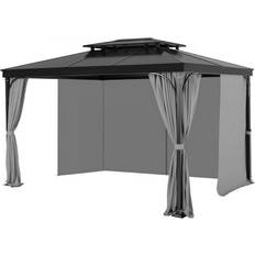 Trädgård & Utemiljö VEVOR Gazebo Privacy Curtain 12' x 10' x 6.7' Waterproof Gray