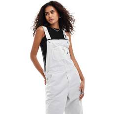 Carhartt WIP Jumpsuits & Overalls Carhartt WIP Straight Leg Garment Dyed Dungarees - Silver