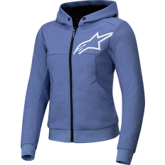 Dame Motorcykeljakker Alpinestars Stella Chrome V2 Sport Hoodie - Blå/Violet/Hvid Dame