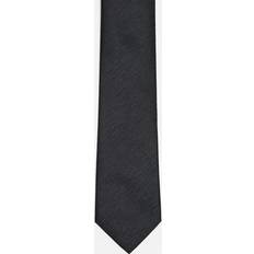 French Connection Plain Woven Tie - Black