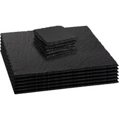 Black Coasters Argon Tableware Square Slate Placemats & Coasters Black Coaster