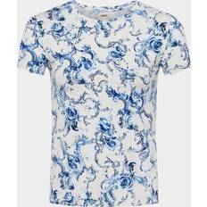 Ressi Short-Sleeve Baroque Tee - Whtblu Baroque Swirl
