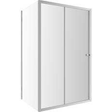 Showers Belfry Bathroom Bridgeway Semi-Frameless Single Sliding Shower Door 1,850mm H X 1,200mm W
