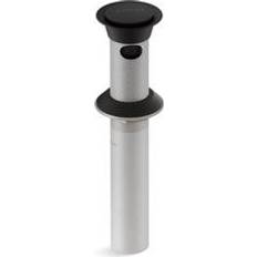Brass Floor Drains Kohler K-25322-BL Bathroom Sink Clicker Drain with Overflow Matte Black