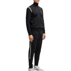 Men - White Suits BOSS Full Zip Tracksuit Set - Black