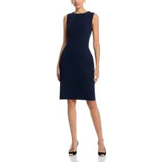 Kobi Halperin Meridian Sleeveless Twill Midi Dress - Navy