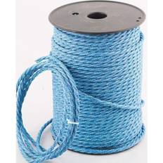 Symple Stuff 2Core Twisted Vintage Coloured 0.75Mm Braided Fabric Flexible Electrical UK Lighting Wire Cord