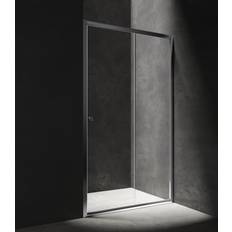 Showers Belfry Bathroom Bridgeway Semi-Frameless Single Sliding Shower Door 1,850mm H X 1,300mm W