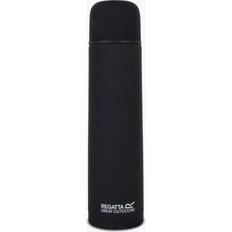 Black Thermoses Regatta Insulated Vacuum Flask 1L Black Thermos