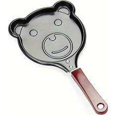 Cookware Temu Breakfast Bear Pattern Frying Pan 13.97 cm Cast Iron