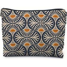 Unisex Cosmetic Bags Temu Linen Pattern Makeup Bag - Unscented