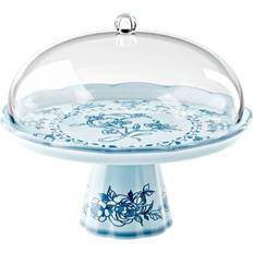 Guzzini Kakfat Guzzini Cake Stand With Dome Josephine Dusty Blue Kakfat