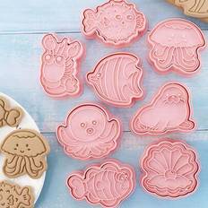 Bakeware Shein 8 Pcs Set Various Animal Shaped Cutters Cookie Cutter