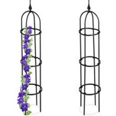 Relaxdays Garden Obelisk Set of 2 100 cm Tall Support for Climbing Plants