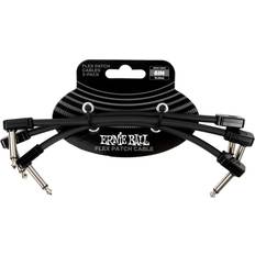 Ernie Ball Flex Patchcable Black 15 cm 3-pack