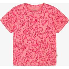Mini Rodini Leopard Aop Ss Tee - Rosa
