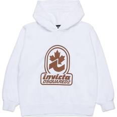 DSquared2 Hættetrøje Med Logo Print - Hvid