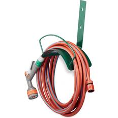 Green Hose Hangers Relaxdays Metal Wall Hose Holder for 5/8 Inch 15 mm for 60 m Green