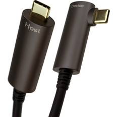 Kenable USB-C AOC Lightweight Fibre Optic Oculus Link Cable Right Angle Quest 5m 1.5m